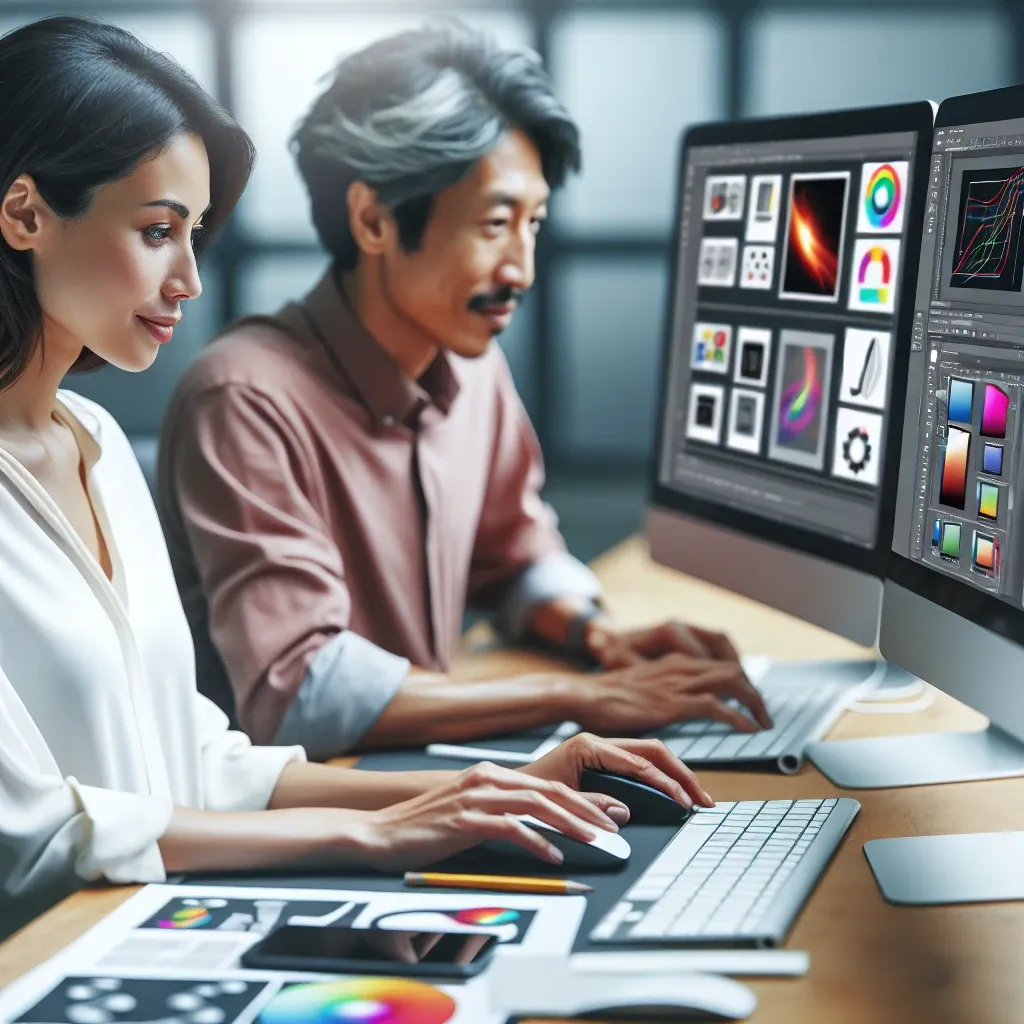 "Comparação visual entre Adobe Photoshop e alternativas gratuitas, destacando recursos, interface e usabilidade em design gráfico."