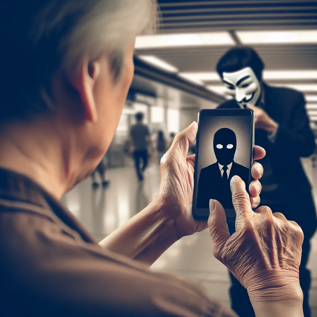 Alt text: "Usuário navegando no Instagram de forma anônima, destacando configurações de privacidade e segurança em dispositivos móveis."